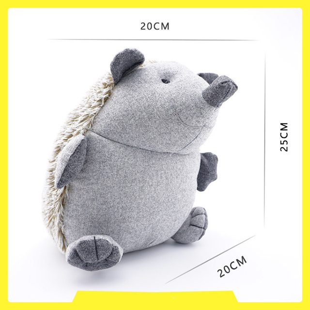 Cuddly Grey Hedgehog Plush