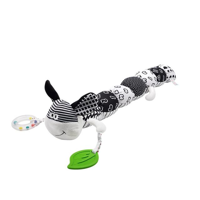 Black & White Zebra Sensory Rattle Plush