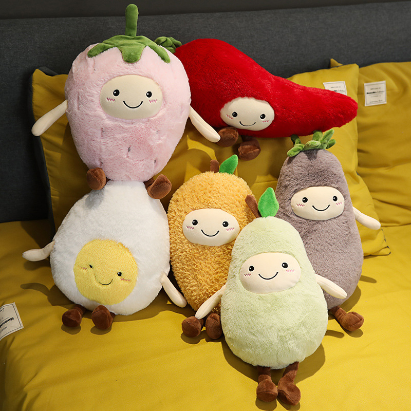 Smiley Fruit & Veggie Plush Pals โ photo 3