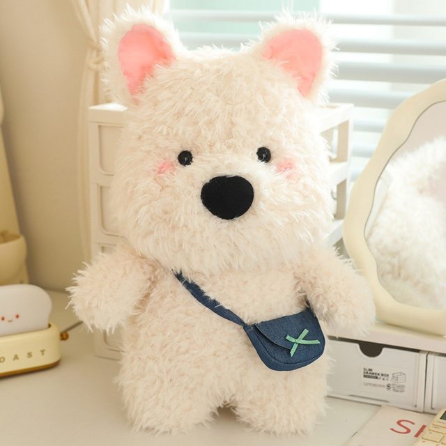 Westie Puppy With Satchel Plush, 22cm