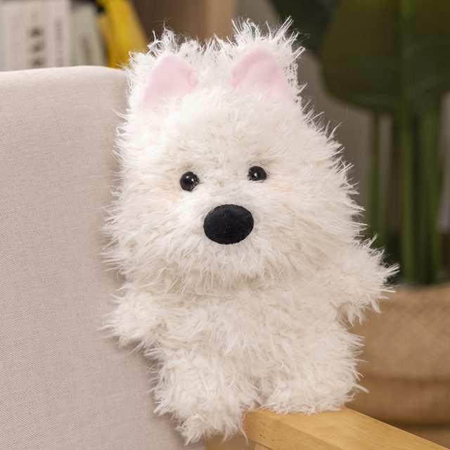 Shaggy Westie Puppy Plush, 25cm