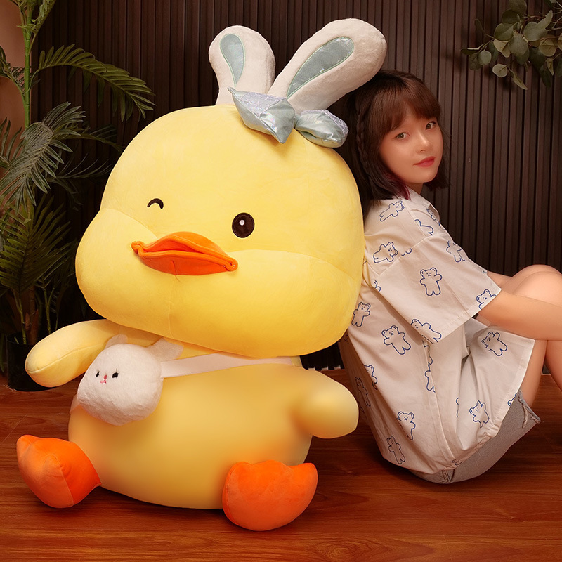 Cute Rabbit Ear Duck Plush — photo 5