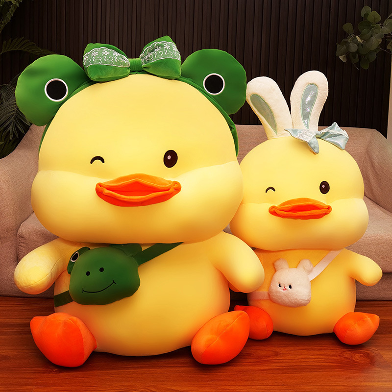 Cute Rabbit Ear Duck Plush — photo 3