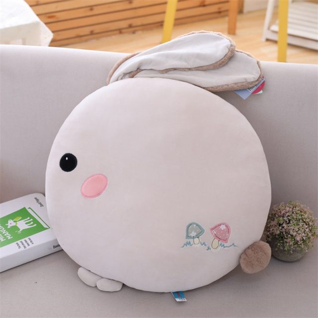 Round Bunny Puffer Fish Pillow Plush — photo 2