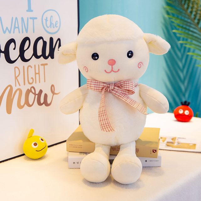 Fluffy White Lamb Plush โ photo 2