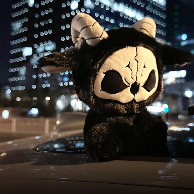 Grim the Skull-Faced Ram Plush