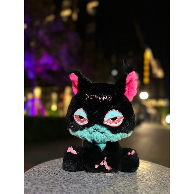 Moody the Goth Kitty Plush