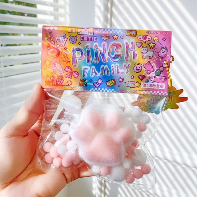 Squishy Kitty Paw Sensory Pouch