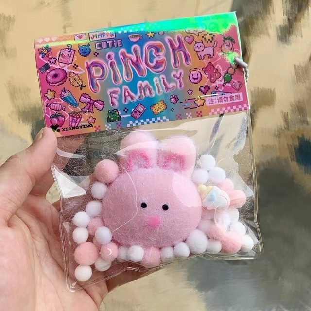 Squishy Pink Bunny Sensory Pouch