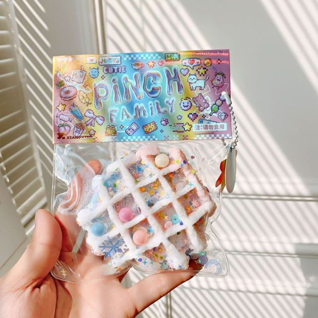 Squishy Confetti Waffle Sensory Pouch