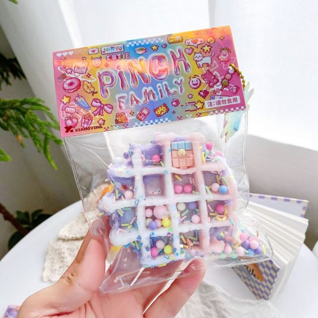Squishy Sprinkle Waffle Sensory Pouch