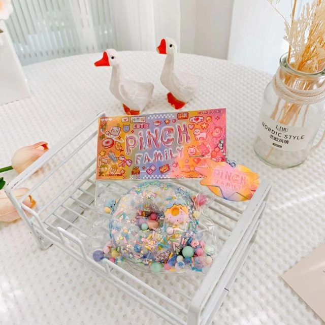 Squishy Glitter Donut Sensory Pouch