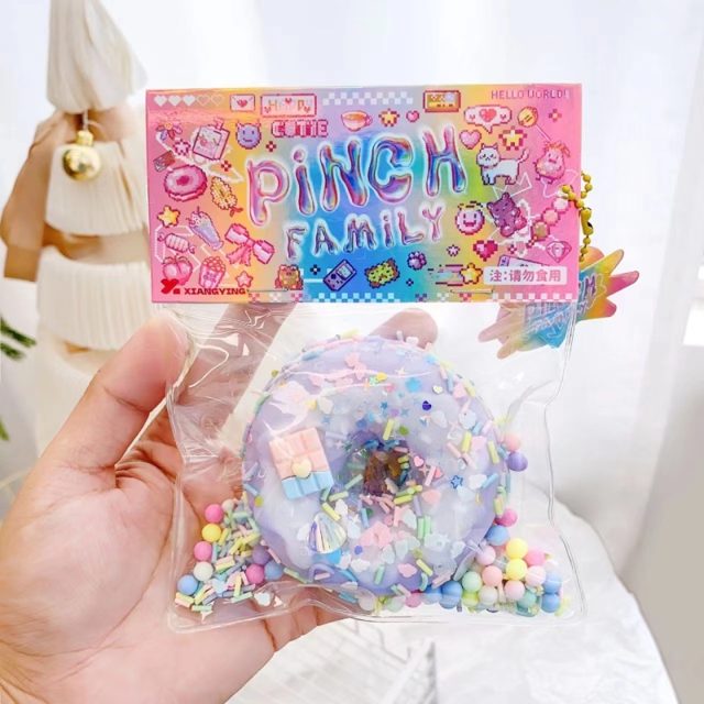 Galaxy Purple Donut Squishy