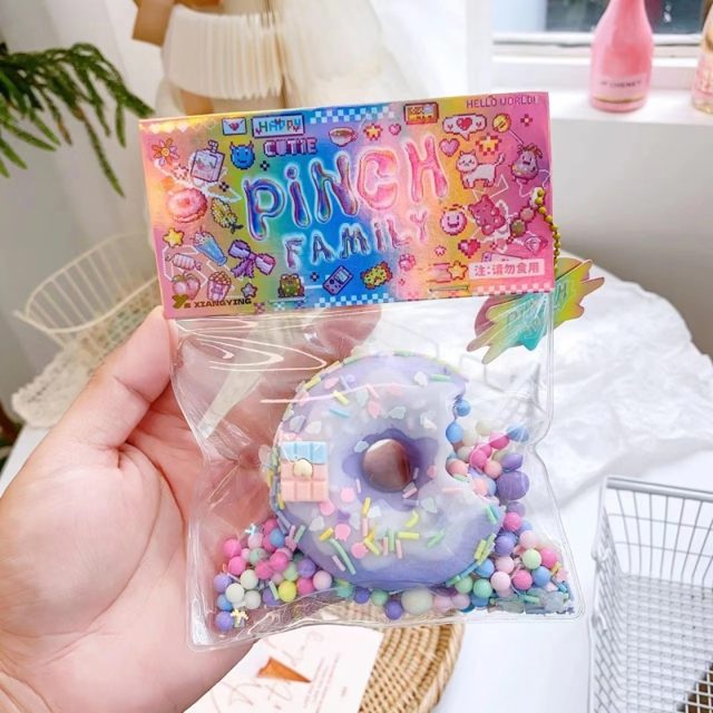 Bitten Lavender Donut Squishy