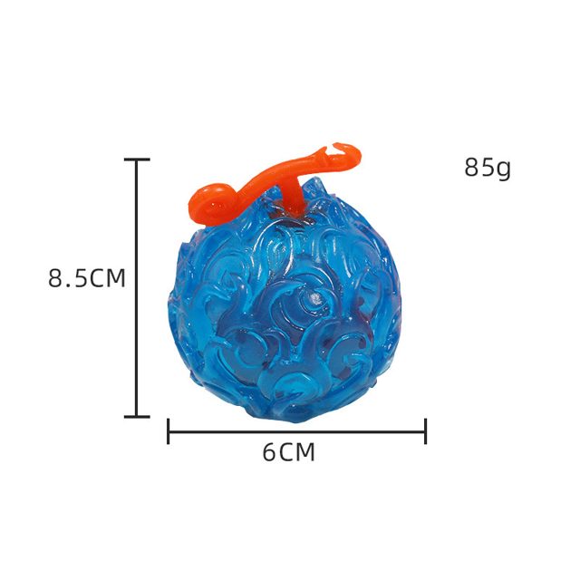 Icy Blue Devil Fruit Squishy Ball