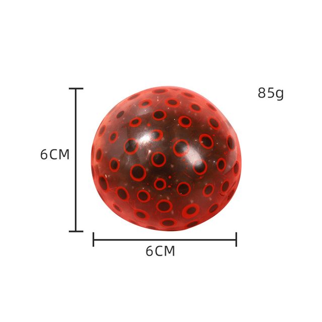 Red Bubble Bead Squeeze Ball