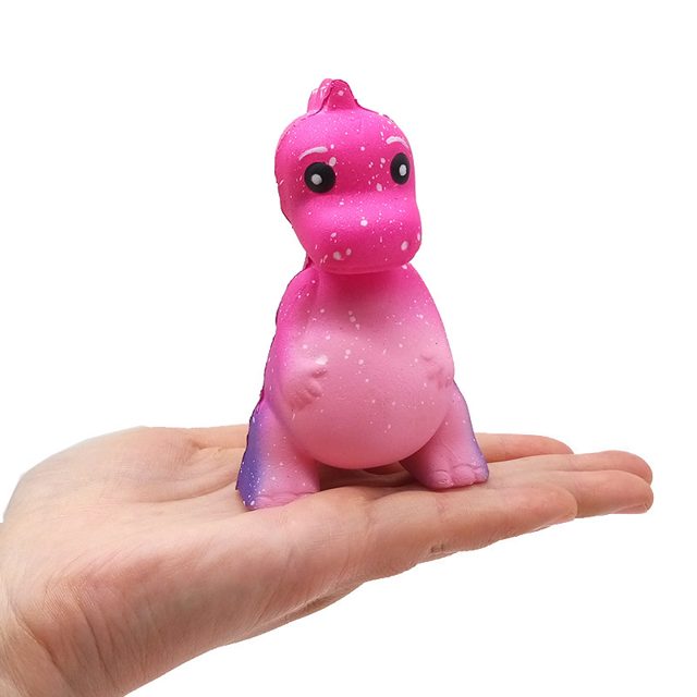 Cotton-Candy Galaxy Dino Squishy