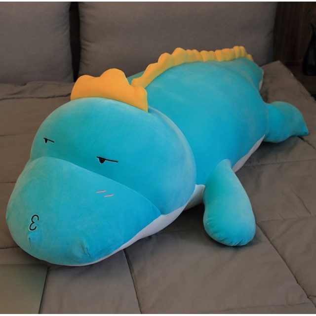 Sleepy Pink Dino Cuddle Pillow โ photo 6