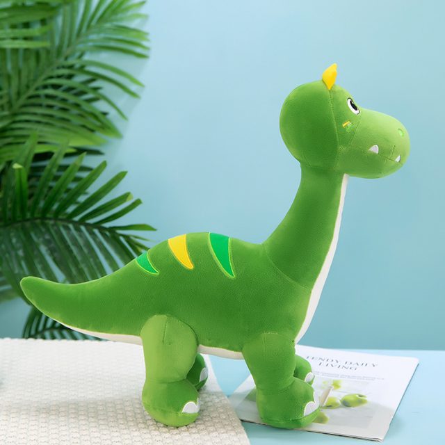 Spike the Green Dino Plush With Yellow Crest — photo 2