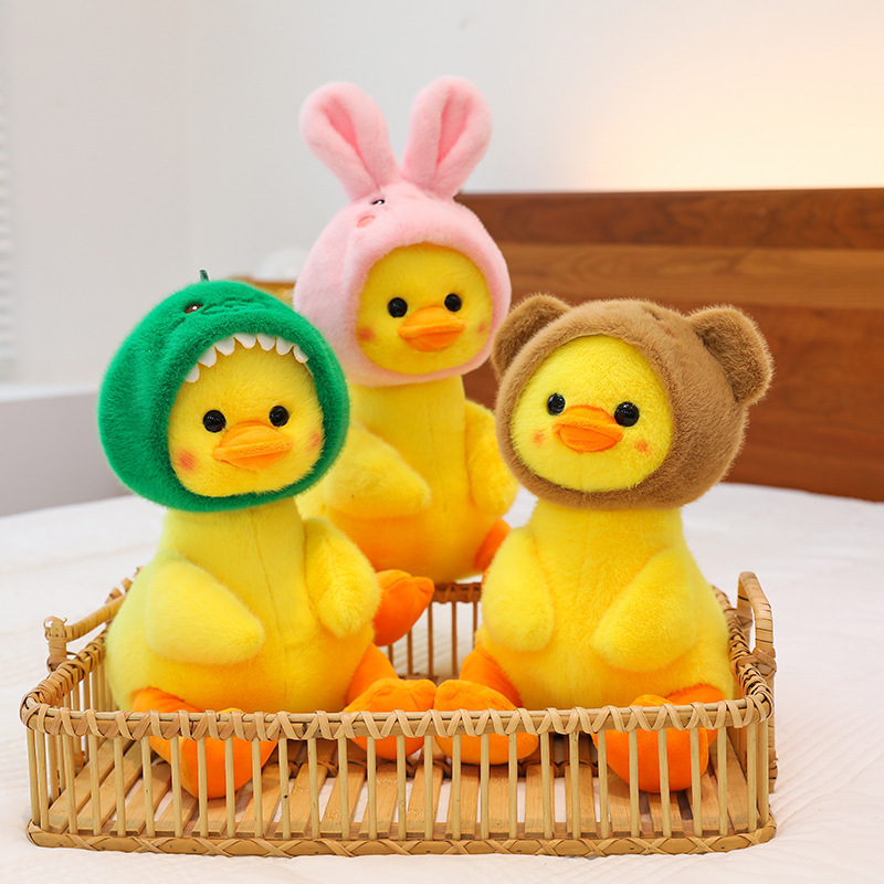 Dinosaur Transformation Duck Cute Hat Plush โ photo 2