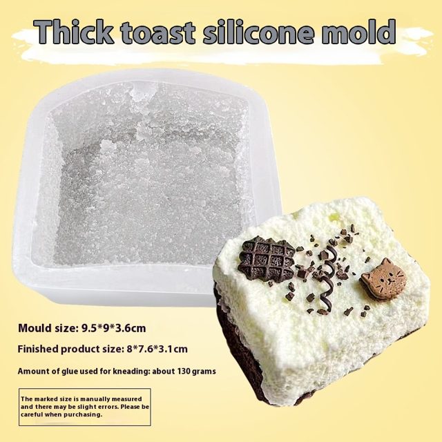 Thick Toast Slice Silicone Mold