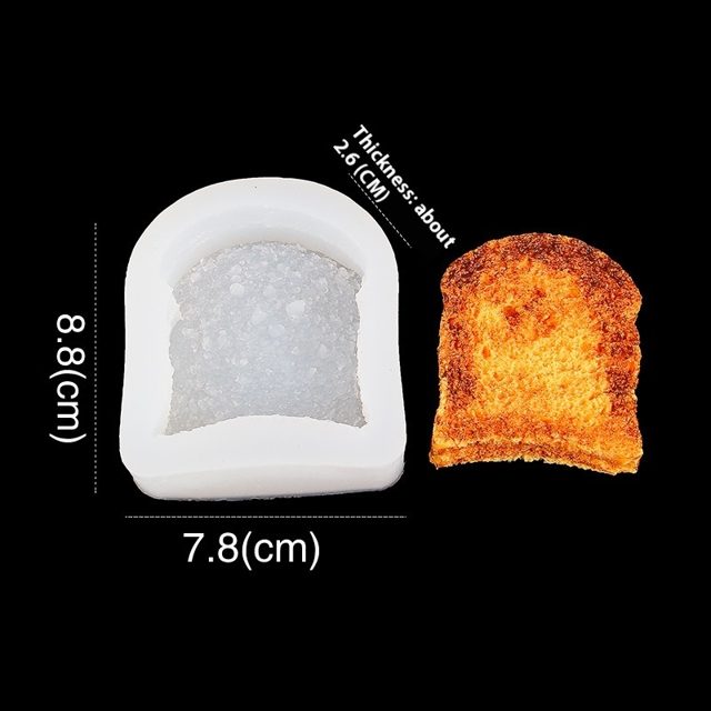 Buttered Toast Slice Silicone Mold