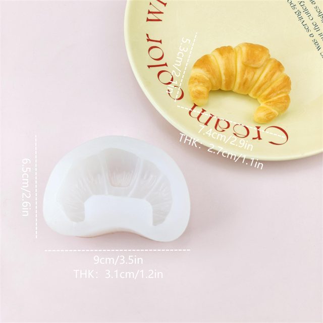 Flaky Croissant Silicone Mold