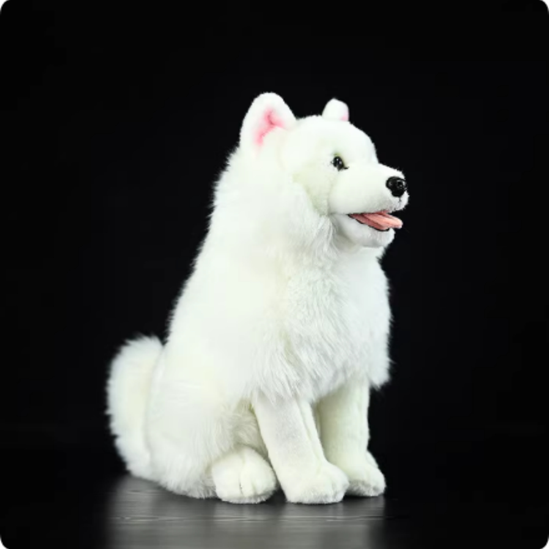 Fluffy Samoyed Pup Plush
