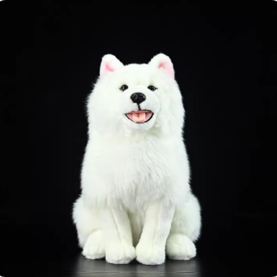 Fluffy Samoyed Pup Plush — photo 2