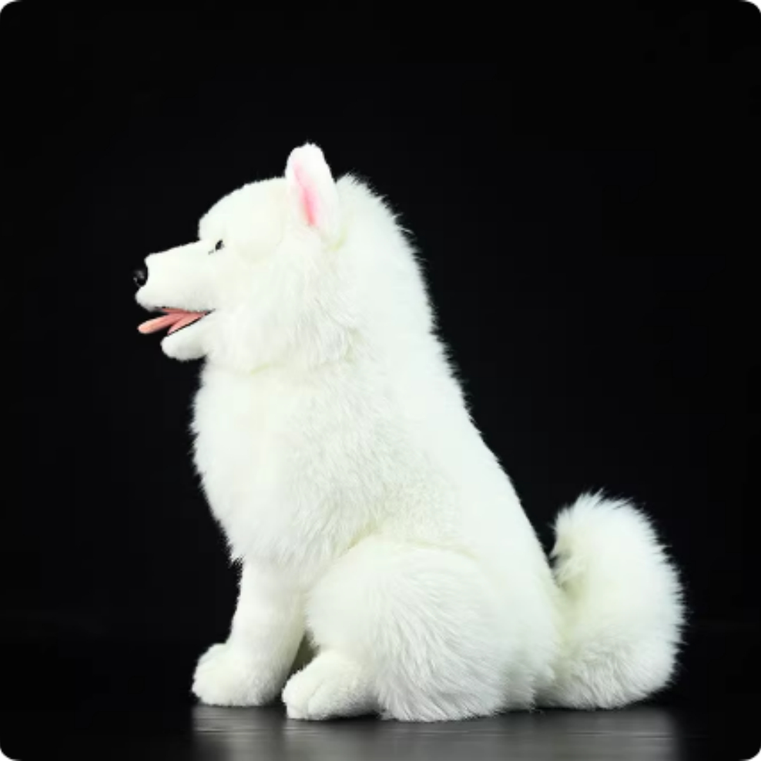 Fluffy Samoyed Pup Plush — photo 4