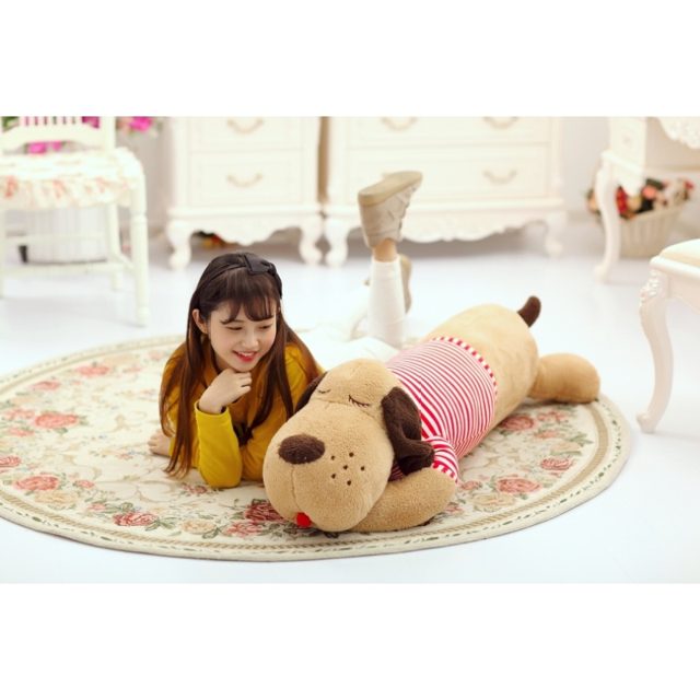 Sleepy Long Puppy Body Pillow Plush