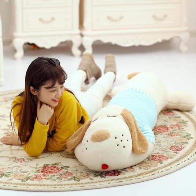 Sleepy Long Puppy Body Pillow Plush — photo 5