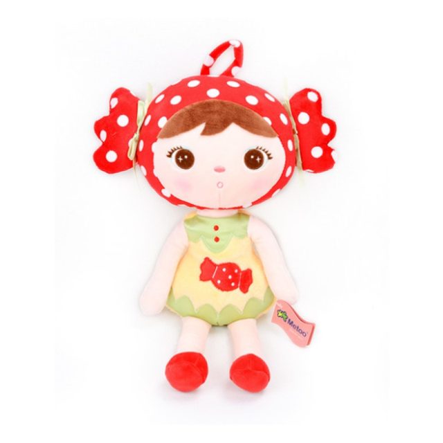 Sleepy Red-Bonnet Candy Doll Plush