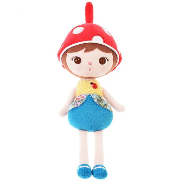 Sleepy Mushroom-Cap Ladybug Doll Plush