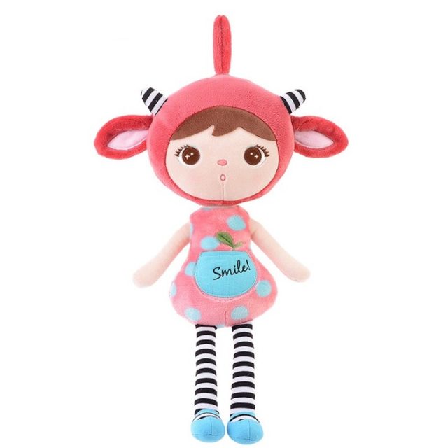 Sleepy Coral Lamb 'Smile!' Doll Plush