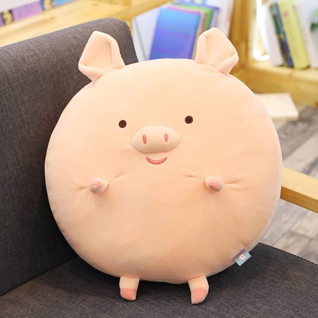 Roly-Poly Pink Piggy Pillow