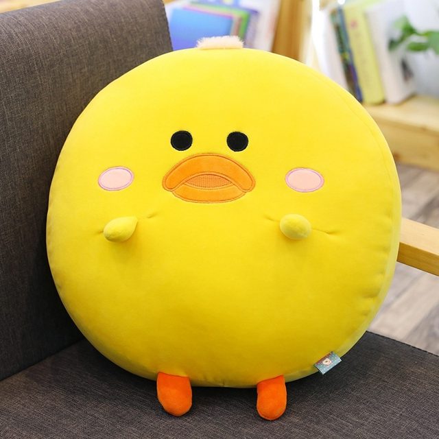 Roly-Poly Yellow Chick Pillow