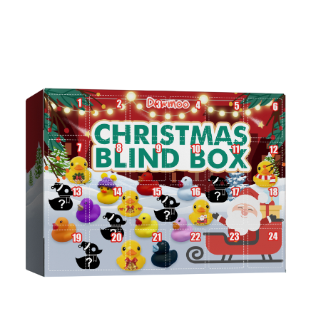 Dowmoo Christmas Rubber Duck Advent Squeeze Toy โ photo 3