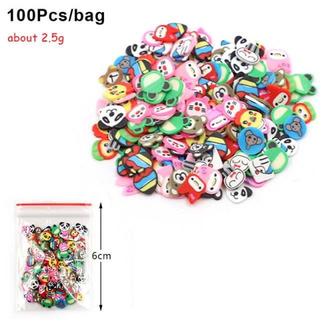 Tiny Cartoon Critter Clay Slices