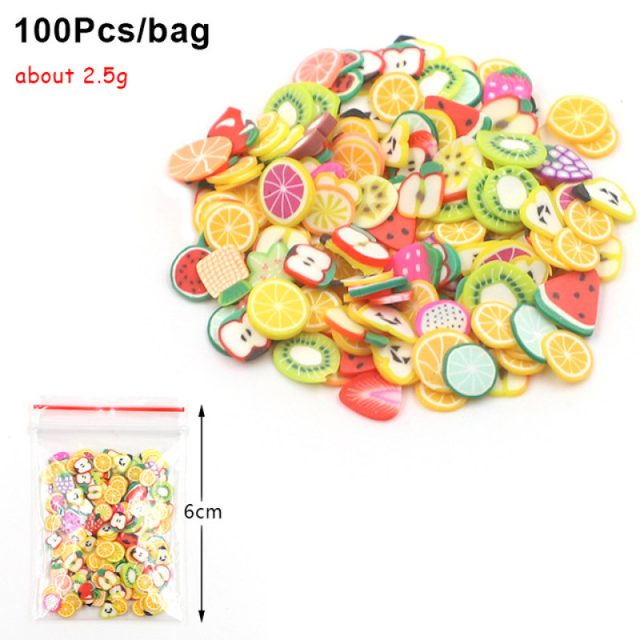 Mini Fruit Slice Clay Sprinkles