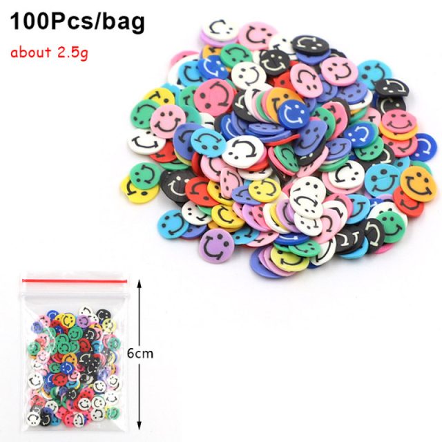 Happy Smiley Face Clay Sprinkles