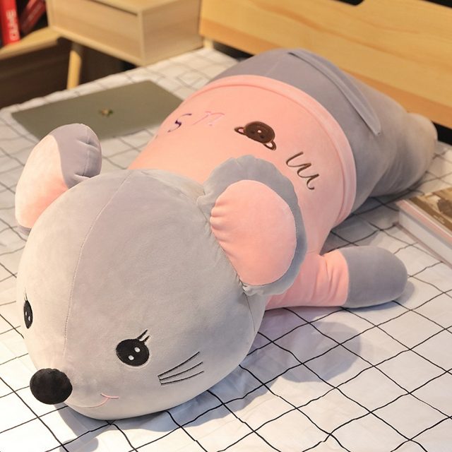 Wide-Awake Mouse Cuddle Pillow Plush