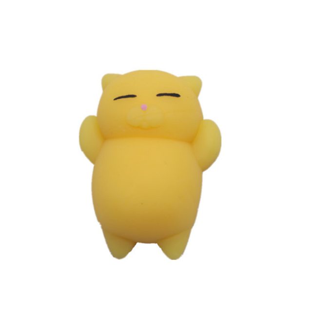Yellow Wave Kitty Mochi