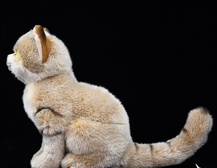 Sandy Sitting Kitty Realistic Plush
