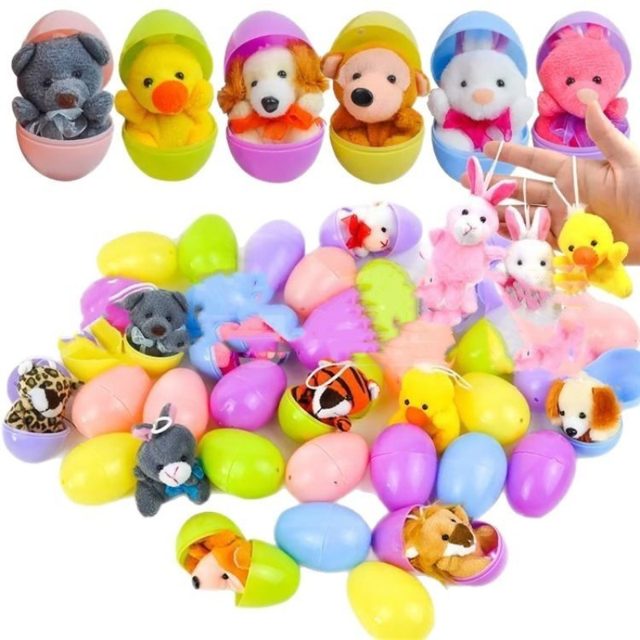 Easter Egg Surprise Plush Animals (36 Pack)