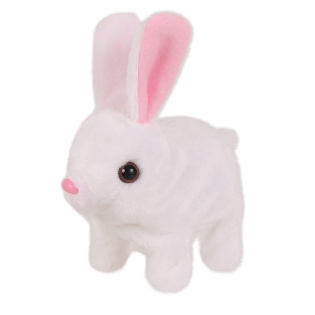 Hop-Along White Walking Bunny Toy