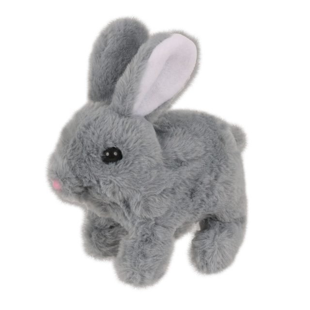 Hop-Along Gray Walking Bunny Toy