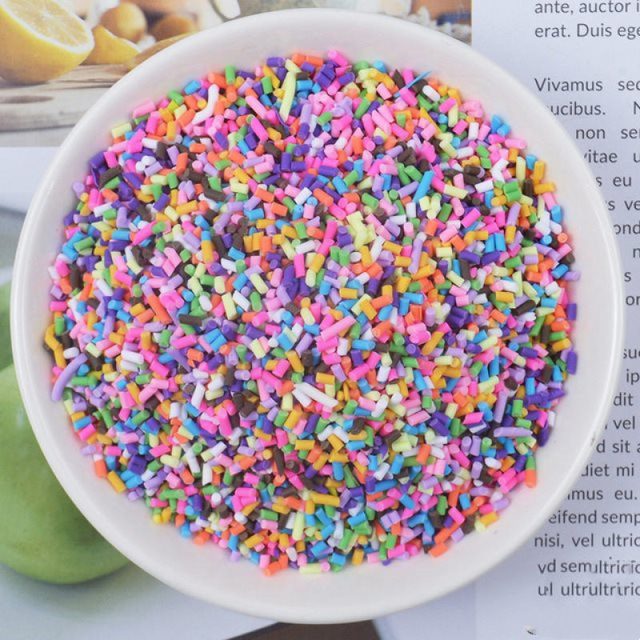 Rainbow Sprinkle Slime Charms