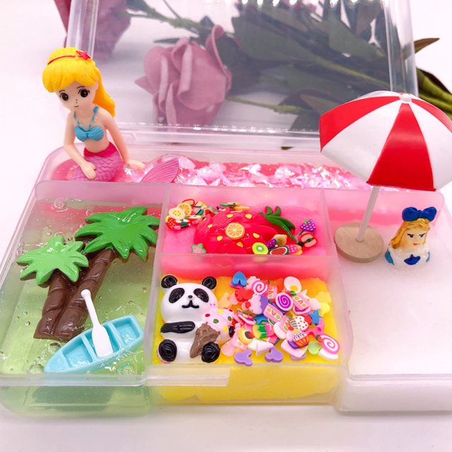 Red Umbrella Mermaid Beach Slime Kit