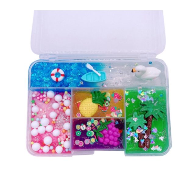 Tropical Ocean 5-Grid Slime Gift Box